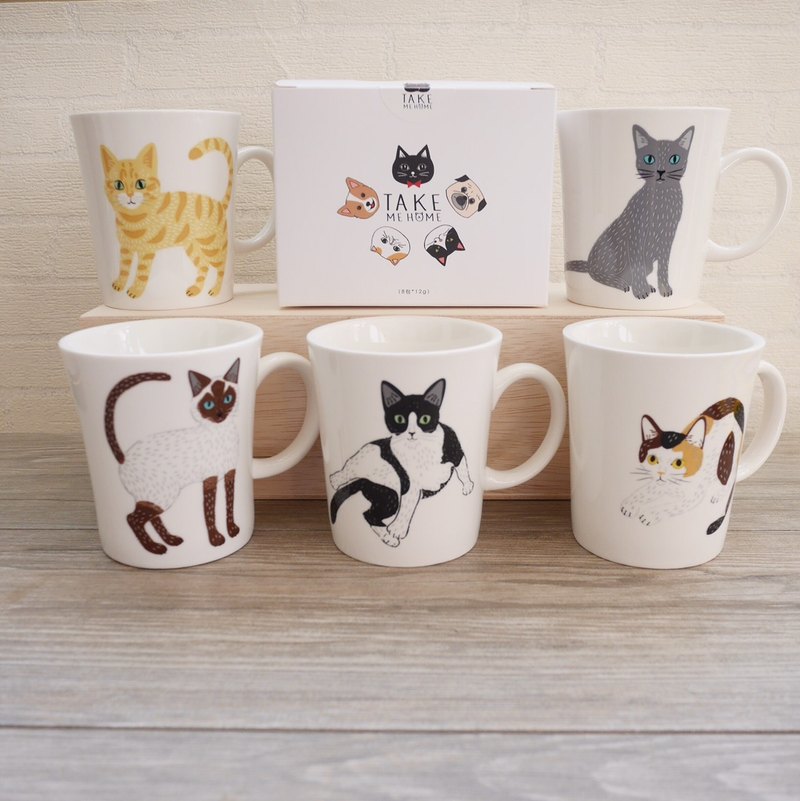 此組合內容：小貓杯x1 + 8入1盒掛耳咖啡