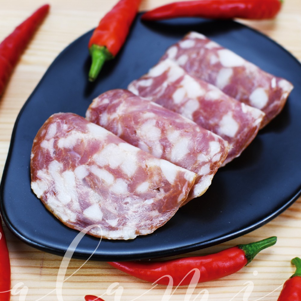 【紅頂食品】歐陸風乾Salami-辣味風乾臘腸 80g