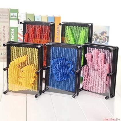 3d立體百變針畫臉印三維針雕手模克隆成人兒童創意新奇禮品