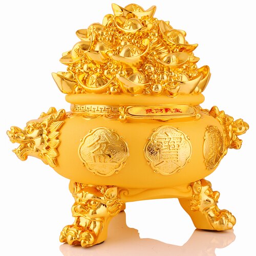 小號聚寶盆存錢罐沙金招財聚寶盆擺件家居客廳辦公室電視柜酒 架簡約喬遷開業禮品。人氣店家貓貓愛買城的2018年371-440、375達摩財神擺件有最棒的商品。快到日本NO.1的Rakuten樂天市場的安