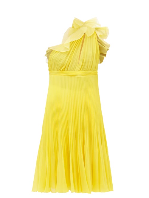 Giambattista Valli - Giambattista Valli marries romance and sensuality in this pleated sunflower-yel