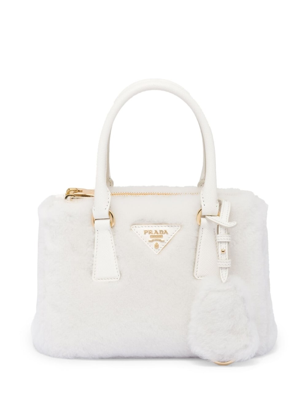 Prada - Galleria shearling tote bag - women - Sheep Skin/Shearling/Calf Leather - OS - White
