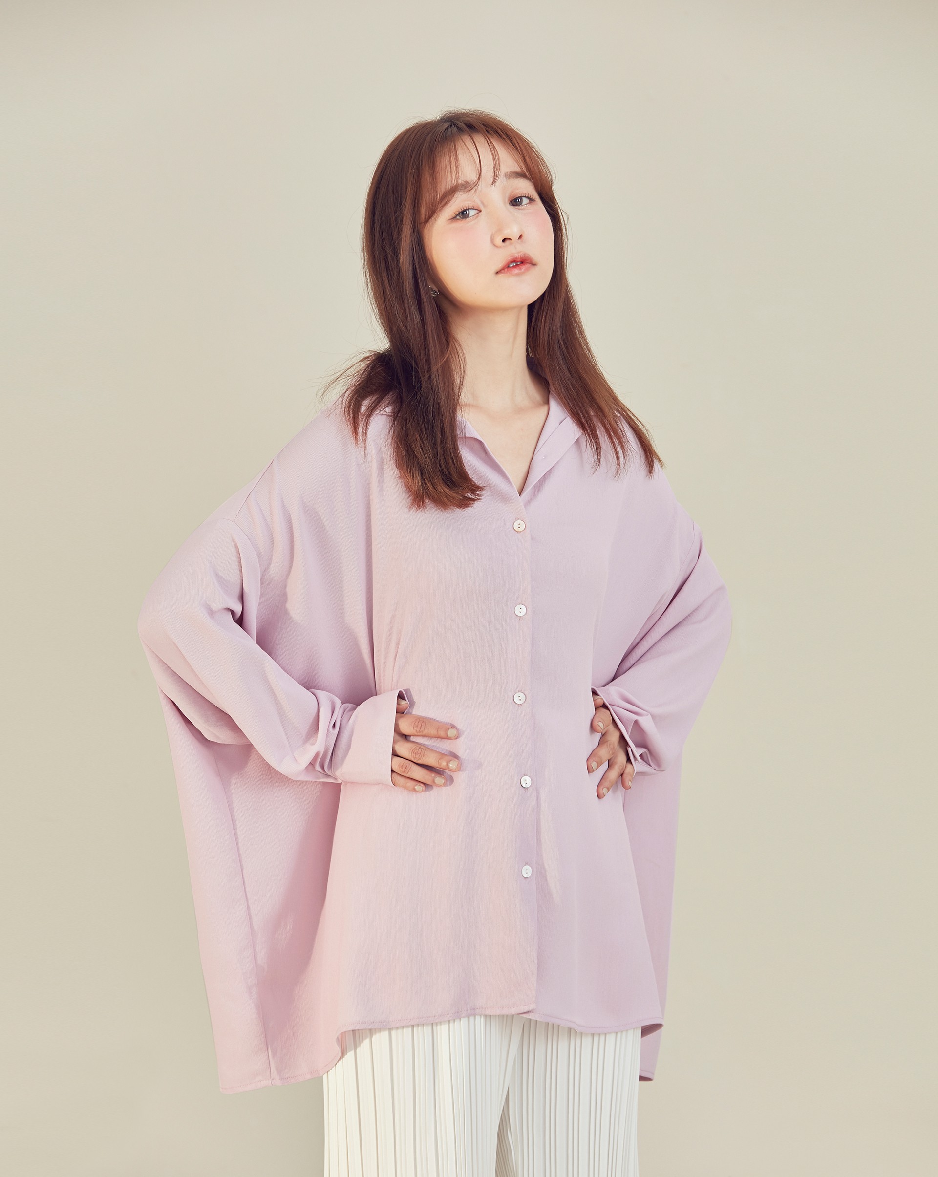 雪紡皺皺面料/版型寬鬆