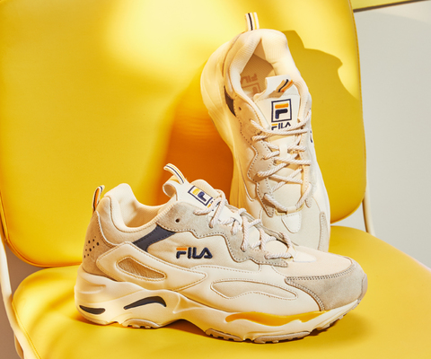 FILA RAY TRACER 中性運動鞋-黃 4-C103V-444