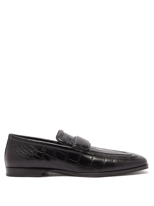Bottega Veneta - Bottega Veneta's polished aesthetic is captured in these black loafers, rendered fr