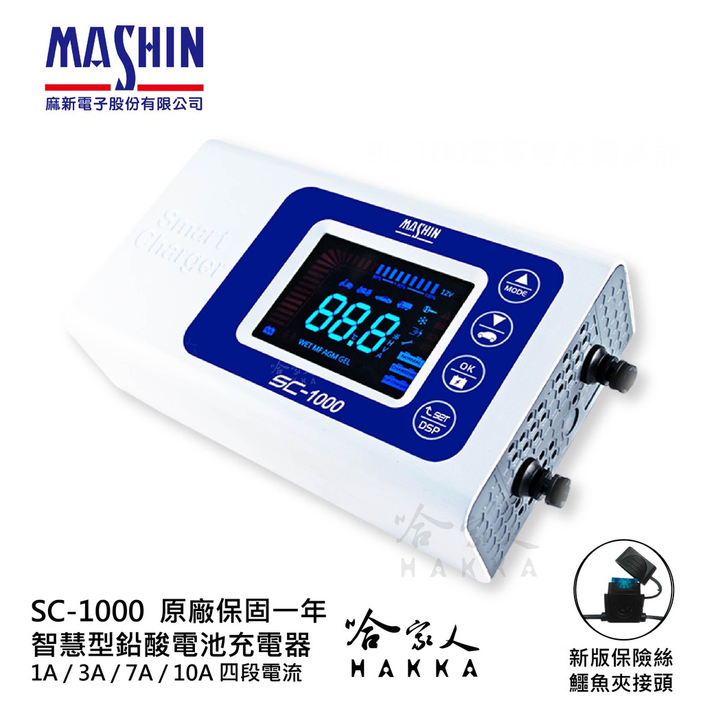 SC-1000因應節能減碳而採用高效率節能電路設計，並符合歐盟安規及美國FCC電磁相容檢驗，讓您獲得高效能且安全的電池充電體驗 。支援各種電瓶規格，從玩具車、機車、重機、12V/24V大卡車、三噸半小