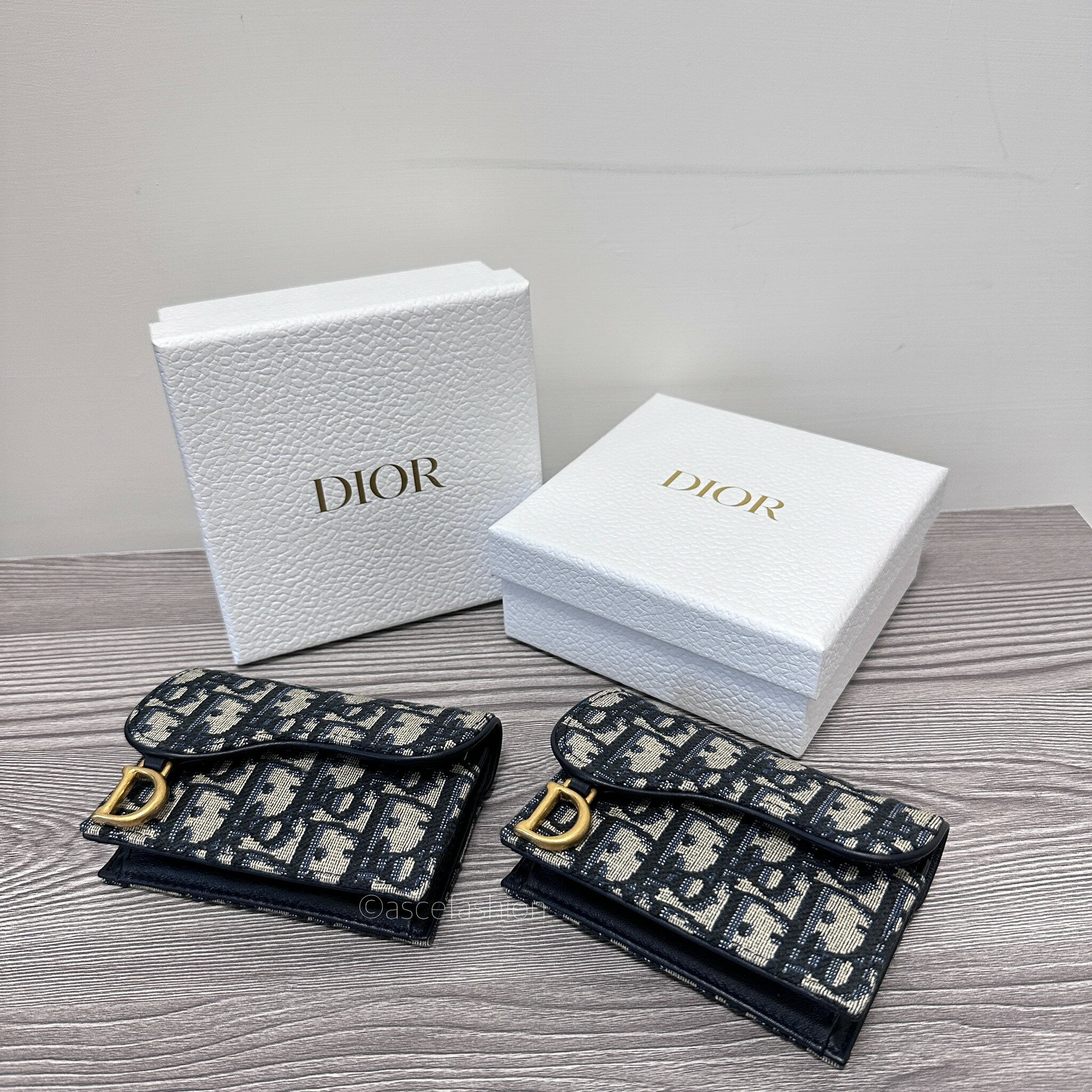 ASCE | Dior Oblique 經典老花翻蓋卡包