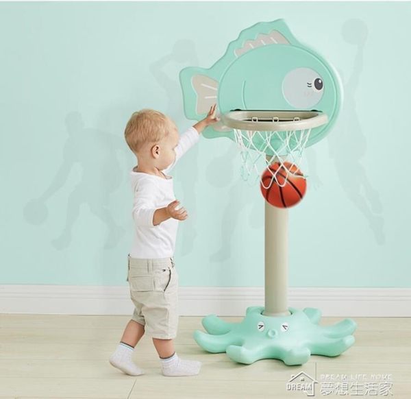 兒童籃球架寶寶可升降投籃架籃球框家用室內外男孩球類玩具YYJ
