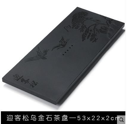 全館83折陶福氣 烏金石茶盤 家用整塊石頭簡約黑金石茶盤茶臺茶海支持訂做