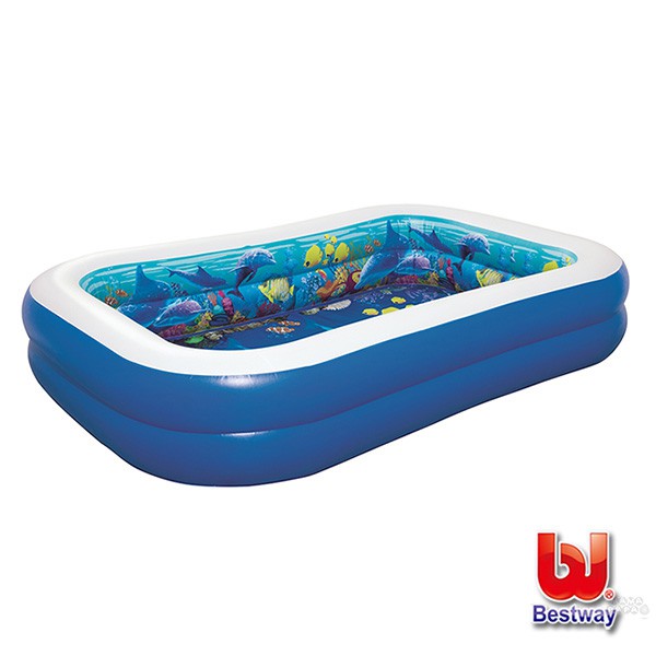 《Bestway》海底探險兒童趣味3D泳池附2副3D泳鏡+裝飾寶石 69-26149