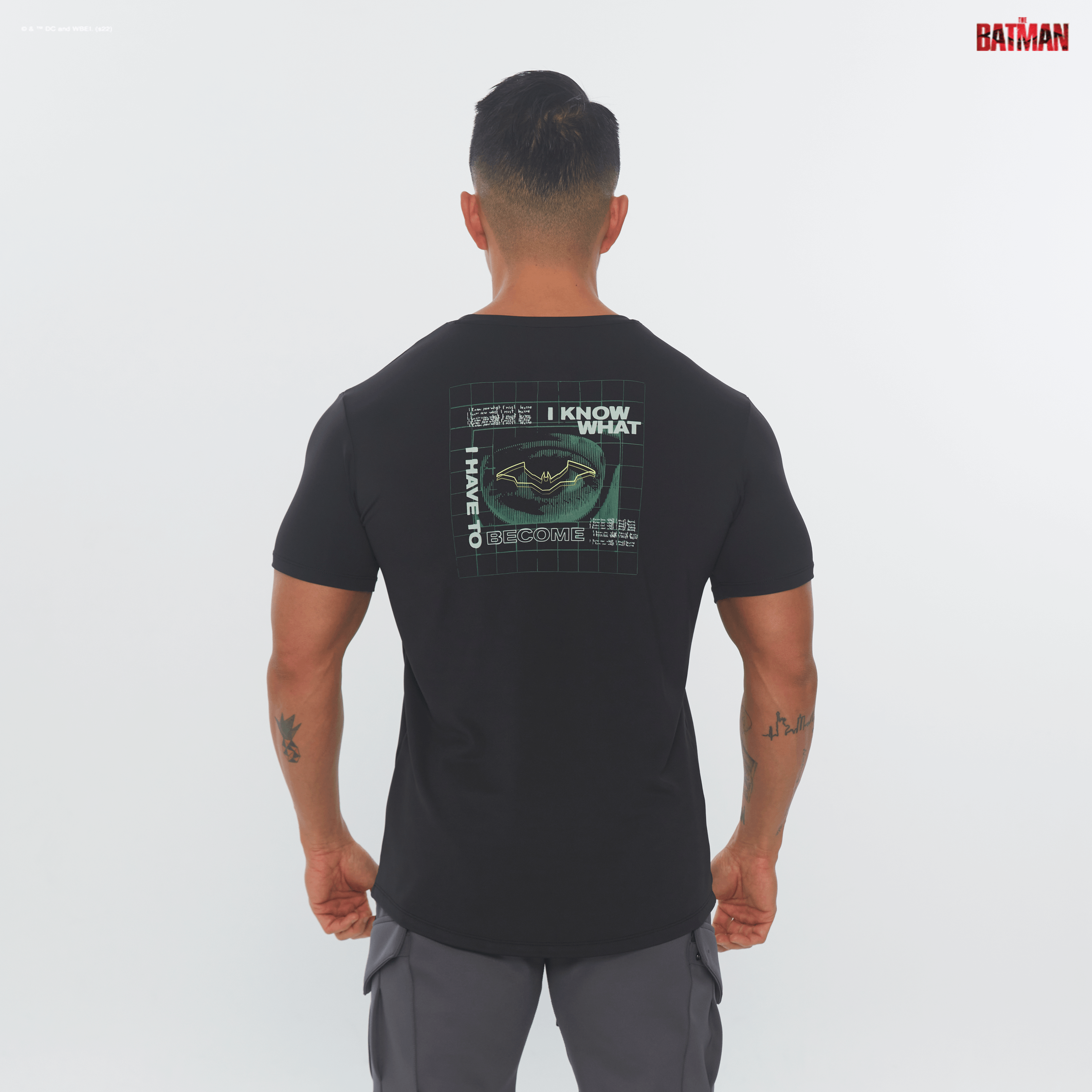 BATMAN｜XY-Stretch 訓練短袖 - I KNOW WHAT I HAVE TO BECOME -【碳黑】