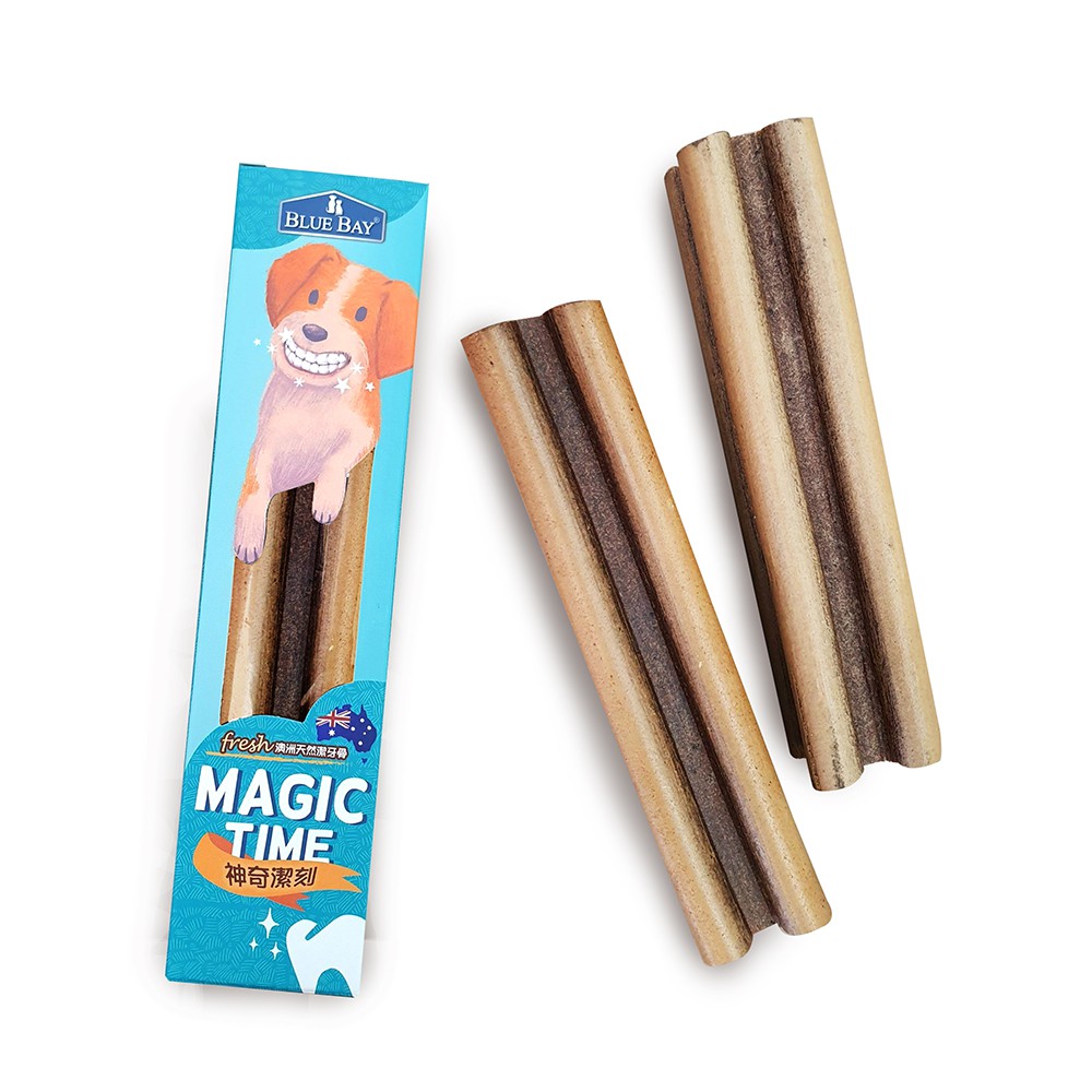 倍力BLUEBAY神奇潔刻 - 牛肝風味潔牙骨清潔牙齒清香口氣