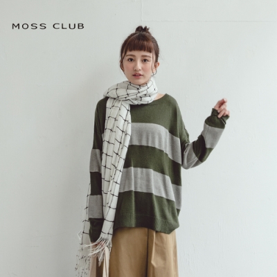 【MOSS CLUB】經典百搭條紋-針織衫(三色)