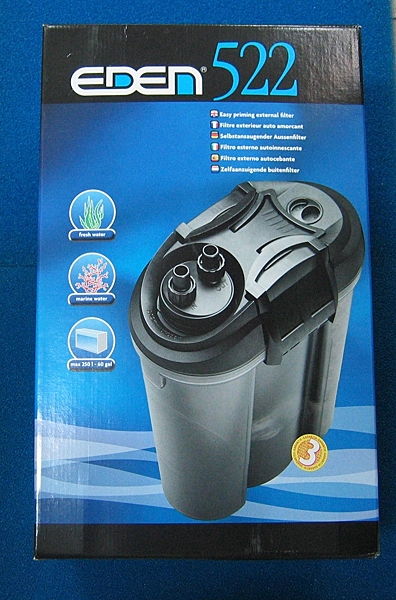 義大利原裝伊登EDEN外置過濾器522型 (圓桶) 附濾材 加溫套組