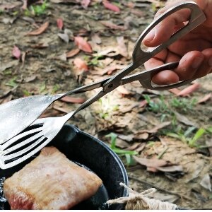 美麗大街【108052743】不銹鋼食品夾子烘焙食物夾油炸夾牛排夾燒烤夾