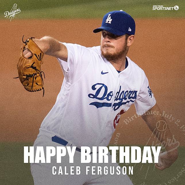 Caleb Ferguson。（取自SportsNet LA X）