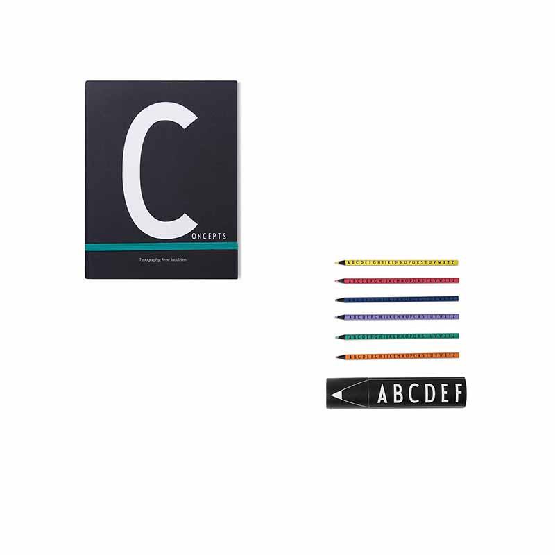 筆記本C+abc色鉛筆組
