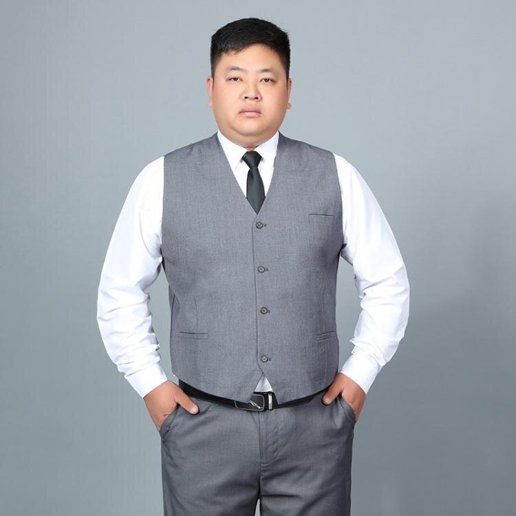 西裝馬甲 加肥加大碼男士西裝馬甲胖子商務正裝伴郎服襯衫馬甲-韓尚華蓮