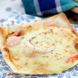 披薩市 義式手工米披薩20片-海鮮+臘腸+野菇蒟蒻