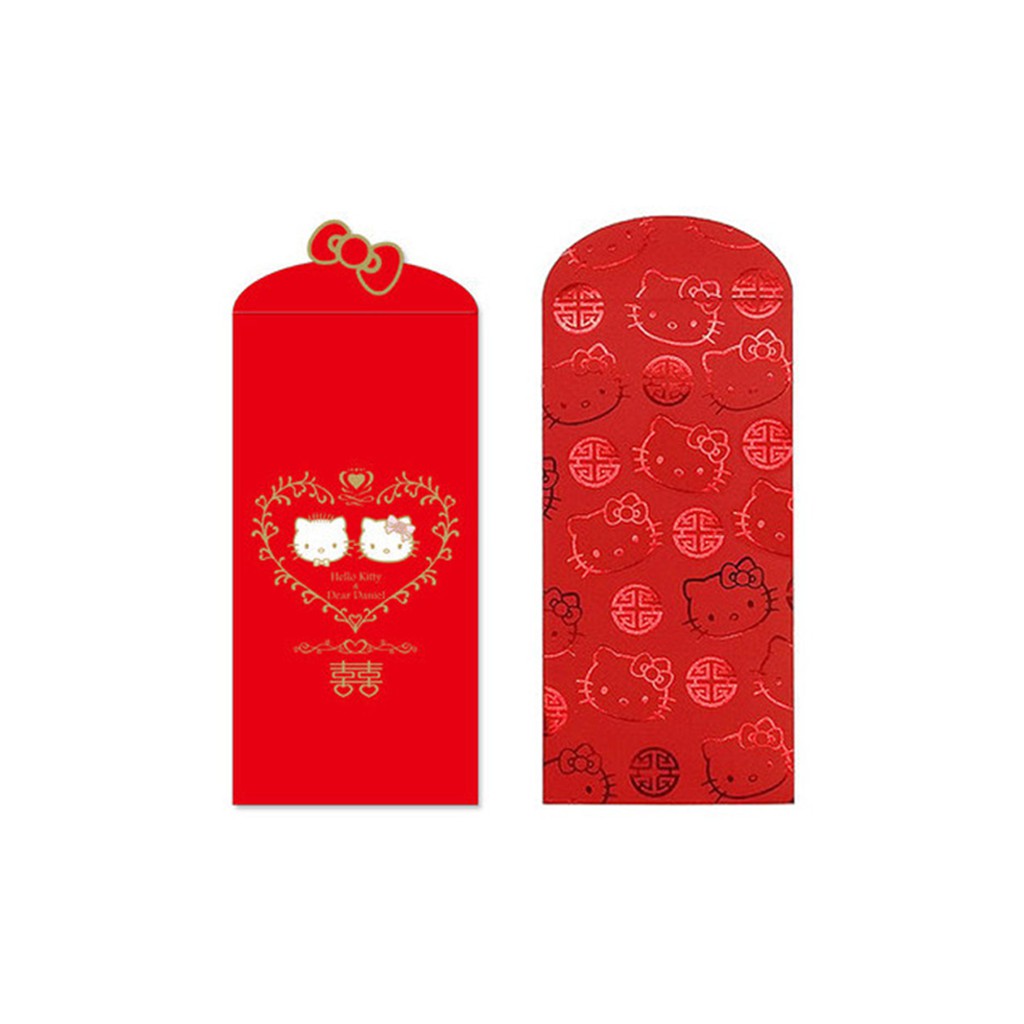 ✰CHL✰ 2021 Hello Kitty 正版燙金紅包 新年紅包 開春紅包 開運紅包 凱蒂貓紅包袋 紅包袋 10入 共2款●尺寸：約18X9cm ●特色：燙金●規格：10入NP-090008-1 