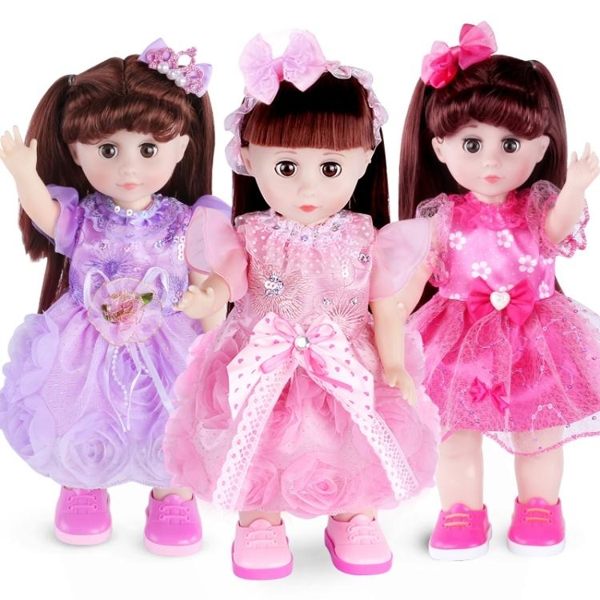 會說話的芭比娃娃智能娃娃會對話洋娃娃兒童女孩玩具巴比仿真布娃【快速出貨八折下殺】