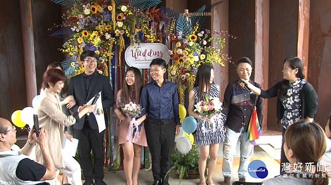 524同婚登記首日竹市府替3對新人辦結婚派對 台灣好新聞 Line Today