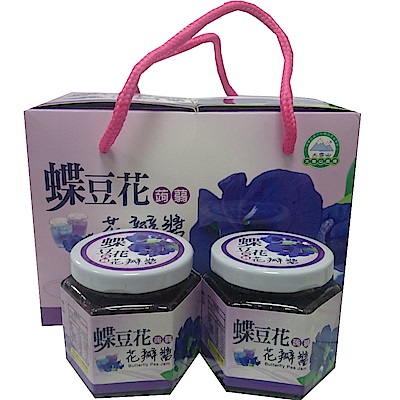 大雪山 蝶豆花蒟蒻花瓣醬(160gx2瓶)/組