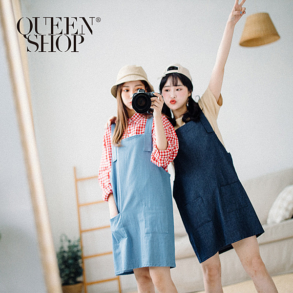 Made in Korea 百搭休閒牛仔背心洋裝 經典丹寧必備款式 簡單搭配球鞋穿著好舒服