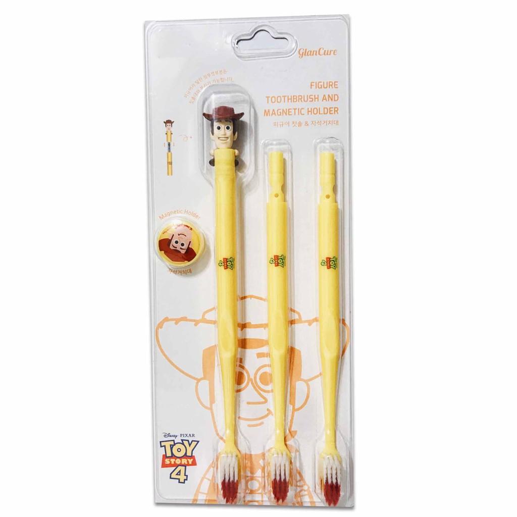 韓國 代購 兒童牙刷 迪士尼 玩具總動員 胡迪警長 磁鐵刷