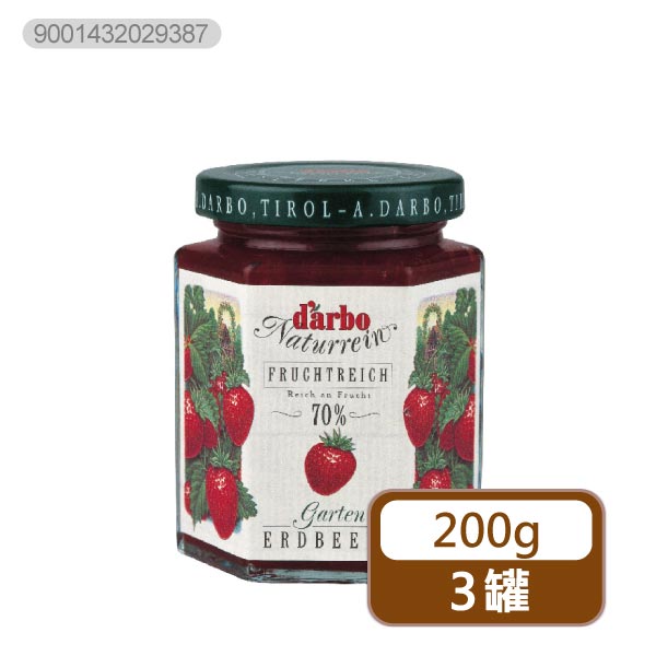 【分批取】d’arbo70%果肉草莓果醬200g
