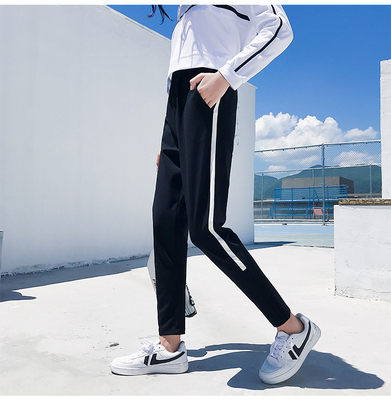 韓版束腳運動褲寬松百搭學生顯瘦潮嘻哈倫休閑褲