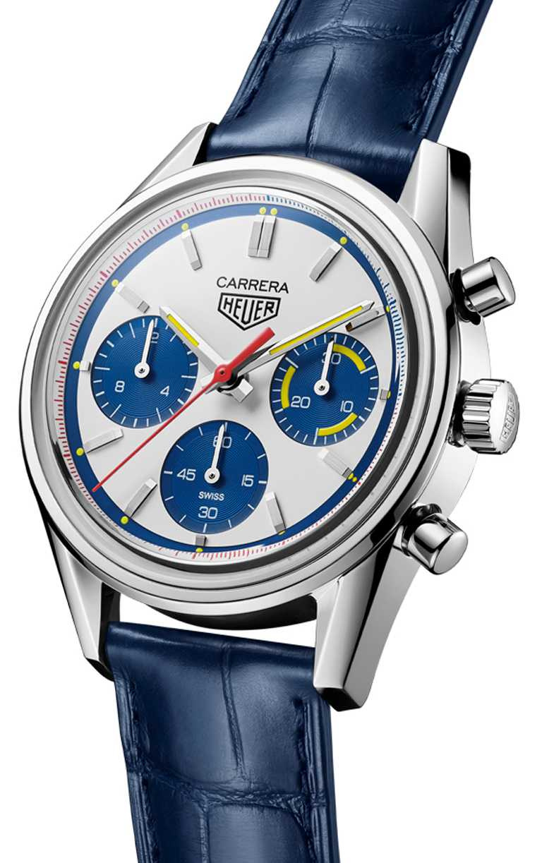 TAG HEUER「Carrera 160周年 Montreal限量版」綠腕錶，精鋼錶殼，39mm，限量1,000只╱222,100元。（圖╱TAG HEUER提供）