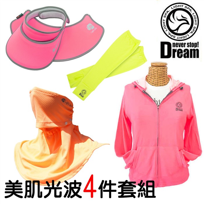 衣料組織鬆散→汗水易於擴散排汗衣料組織緊密→陽光不易侵略皮膚獨特雙層織物設計輕鬆防曬輕鬆排汗榮獲燒燙傷主任及醫美醫師認可LightSPA產品獲得台大燒燙傷中心主任及醫美醫師的認可相當適合注重美白美肌的