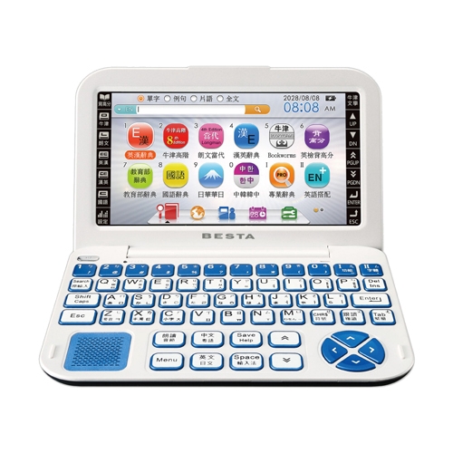 首款翻譯機加入有聲書功能【牛津Bookworms讀本】獨家授權50本《牛津高階英漢雙解詞典》第八版教育部授權國語小字典、成語典，含部首、注音、筆順動畫教學550萬字庫、20種語言、141本專業辭典 5