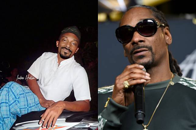 Snoop Dogg lagi nongkrong pakai sarung