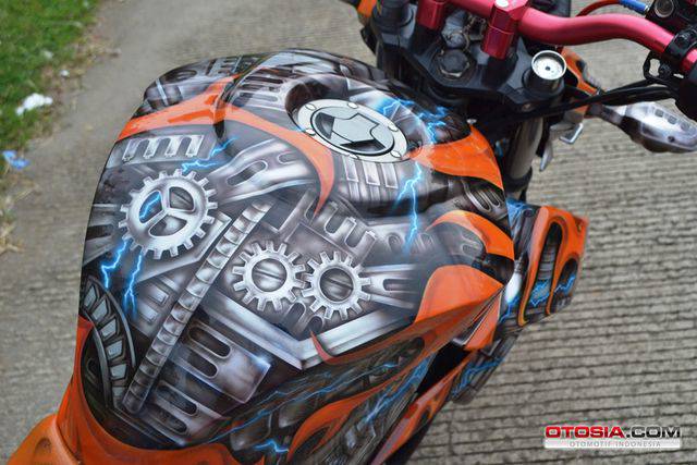  Kawasaki Z250 SL Berotot Grafis Techno