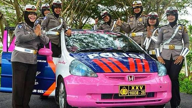  Mobil Hello Kitty Milik Polisi Dikecam Warganet