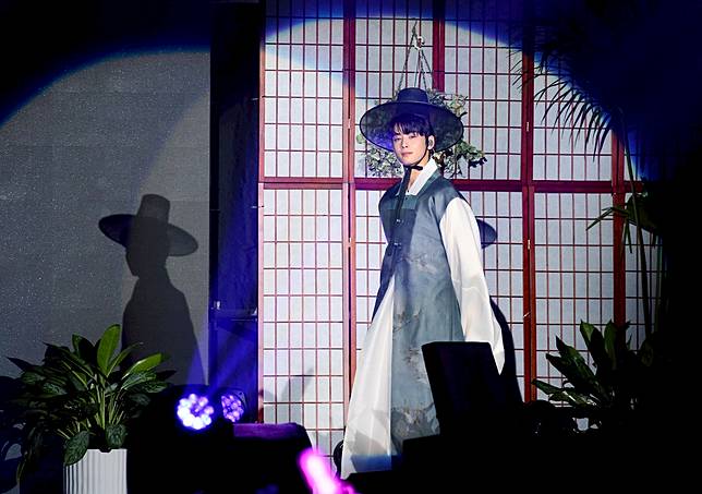 車銀優穿著古裝戲服現身。記者余承翰/攝影