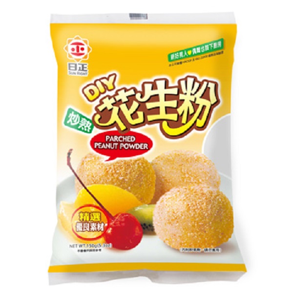 ★使用方法花生麻糬調理方法日正花生粉…150g日正糯米粉…300g日正細砂糖…100g清水…240g調理程序：(1)將糯米粉與水充分攪拌均勻，置入抹油的容器內，用大火蒸約30分鐘後取出，搓揉至有Q度分