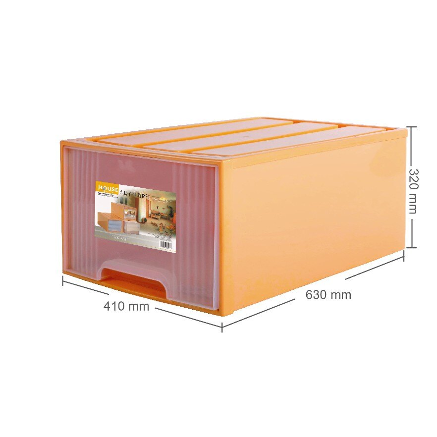 【吉賀】大桔子65L置物箱 大詠 HOUSE 收納箱 整理箱 抽屜整理箱 TWH01