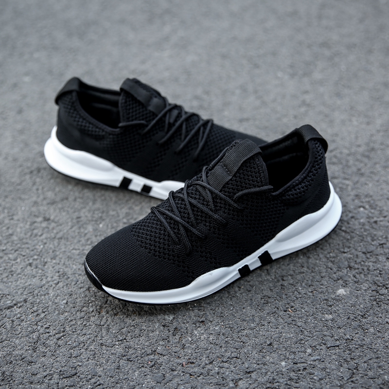 限時特價 新款飛織跑鞋 超輕時尚跑步鞋 運動休閒男鞋 百搭布鞋 透氣球鞋 現貨