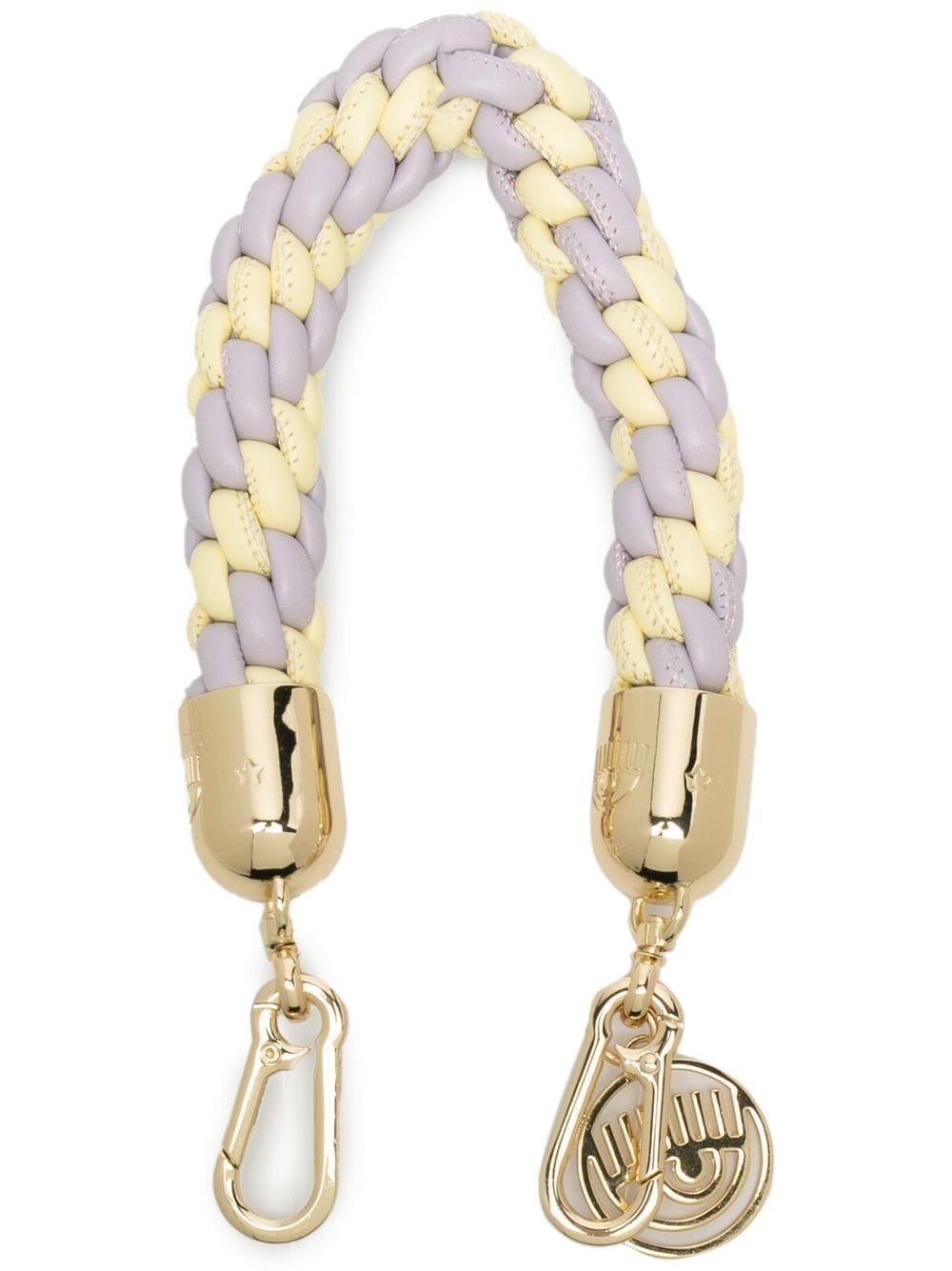 Chiara Ferragni - braided bag strap - women - Metal/Calf Leather - One Size - Purple