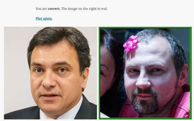 這兩張臉有一張是真人？這個網站考考你區分AI假臉與真臉的差別能力