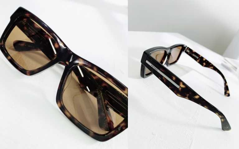 PRADA 2023春夏系列#PR25ZSF太陽眼鏡／17,400元（圖／吳雅鈴攝）