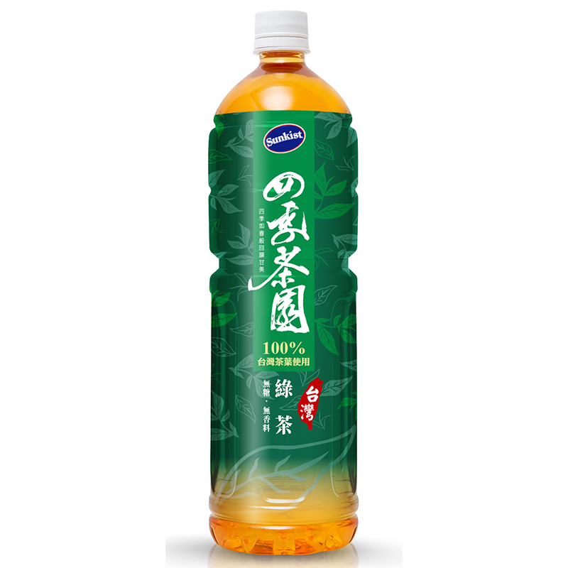 香吉士四季茶園台灣綠茶(無糖)1250ml