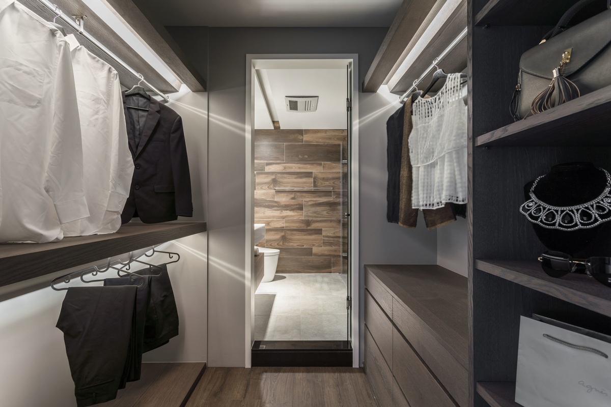 步入式衣帽間；衣帽間；衣帽間設計；臥室設計；室內設計