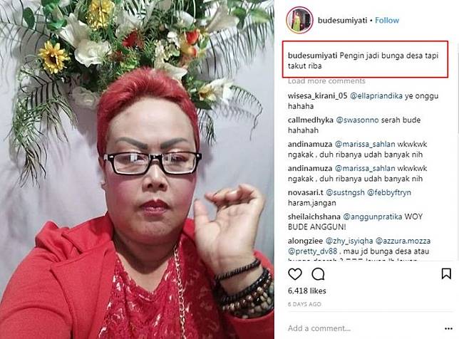 10 Caption lucu 'hanyalah seorang netizen' Bude Sumiyati bikin ngakak