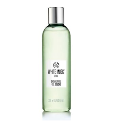 THE BODY SHOP綠麝香晨露沐浴膠