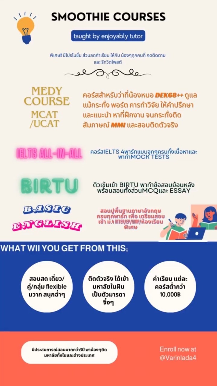 IELTS/UCAT/MCAT/GED/BIR TU