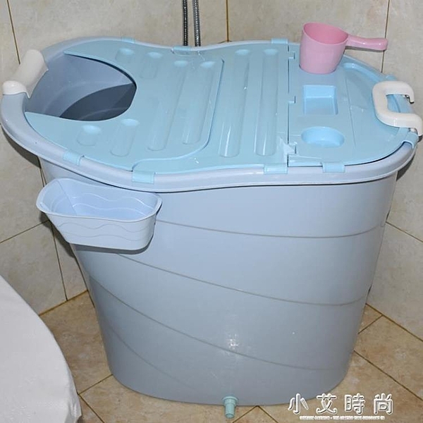 家用成人洗澡桶兒童泡澡桶全身浴桶嬰兒游泳塑料省水浴盆摺疊浴缸